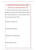 NURS 5433 FNP II FINAL EXAM &ndash; 200&plus; BOARD-STYLE QUESTIONS WITH CORRECT ANSWERS & RATIONALES &vert; FAMILY NURSE PRACTITIONER COMPREHENSIVE REVIEW&NewLine;&NewLine;