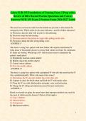 Galen NUR 155 Foundations of Nursing Exam 2 Prep with a Review of 200&plus; Recent Practice Questions and Correct Answers&sol; NUR 155 Exam 2 Practice Exam 2026-2027 Latest