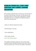 ECHELON STROKE FULL STUDY SHEET&NewLine;QUESTIONS AND CORRECT ANSWERS&NewLine;COLLECTION&NewLine;