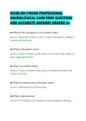 ECHELON STROKE PROFESSIONAL&NewLine;NEUROLOGICAL CARE PREP QUESTIONS&NewLine;AND ACCURATE ANSWERS GRADED A&plus;&NewLine;