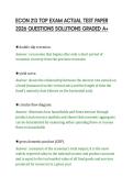 ECON 213 TOP EXAM ACTUAL TEST PAPER&NewLine;2026 QUESTIONS SOLUTIONS GRADED A&plus;