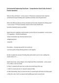 Environmental Engineering Final Exam &ndash; Comprehensive Study Guide&comma; Review & Practice Questions