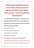 PEDIATRIC COMAT EXAM NEWEST 2026 &ndash; 200&plus; REAL TEST BANK QUESTIONS WITH CORRECT ANSWERS & RATIONALES &vert; COMPREHENSIVE OSTEOPATHIC MEDICAL ACHIEVEMENT TEST PREP &ndash; PASS YOUR PEDIATRIC COMAT WITH CONFIDENCE&NewLine;&NewLine;
