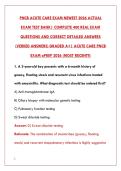 PNCB ACUTE CARE EXAM NEWEST 2026 &ndash; 200&plus; REAL TEST BANK QUESTIONS WITH CORRECT ANSWERS & RATIONALES &vert; CPNP-AC CERTIFICATION PREP &ndash; PASS YOUR PEDIATRIC ACUTE CARE EXAM WITH CONFIDENCE&NewLine;&NewLine;