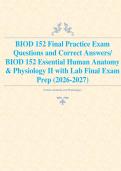 Bundle for Biod 152 Exams - contains 2 Biod 152 Final Exams&comma; Biod 152 Lab Exams 1 & 3&comma; and the Jan 2025 Biod 152 Module 2 Problem Set&period;