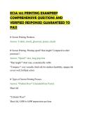 ECSA 102 PRINTING EXAMPREP&NewLine;COMPREHENSIVE QUESTIONS AND&NewLine;VERIFIED RESPONSES GUARANTEED TO&NewLine;PASS&NewLine;