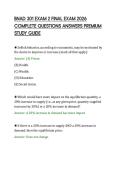 BNAD 301 EXAM 2 FINAL EXAM 2026&NewLine;COMPLETE QUESTIONS ANSWERS PREMIUM&NewLine;STUDY GUIDE&NewLine;