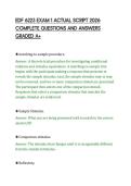 EDF 6223 EXAM 1 ACTUAL SCRIPT 2026&NewLine;COMPLETE QUESTIONS AND ANSWERS&NewLine;GRADED A&plus;&NewLine;