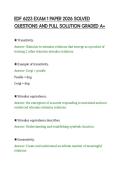 EDF 6223 EXAM 1 PAPER 2026 SOLVED&NewLine;QUESTIONS AND FULL SOLUTION GRADED A&plus;&NewLine;