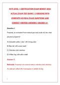RVTI LEVEL 2 PROPANE TEST NEWEST 2026 &ndash; 200&plus; REAL EXAM QUESTIONS WITH CORRECT ANSWERS & RATIONALES &vert; RV TECHNICAL INSTITUTE PROPANE SYSTEMS CERTIFICATION PREP &ndash; PASS YOUR RVTI LEVEL 2 PROPANE EXAM WITH CONFIDENCE&NewLine;&NewLine;