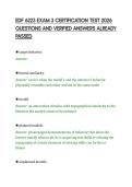 EDF 6223 EXAM 3 CERTIFICATION TEST 2026&NewLine;QUESTIONS AND VERIFIED ANSWERS ALREADY&NewLine;PASSED&NewLine;