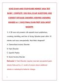 SOCE EXAM NEWEST 2026 &ndash; 1200&plus; REAL TEST BANK QUESTIONS WITH CORRECT ANSWERS & RATIONALES &vert; CLINICAL SOCIAL WORK LICENSING EXAM PREP &ndash; PASS YOUR SOCE WITH CONFIDENCE&NewLine;&NewLine;