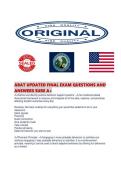 ABAT UPDATED FINAL EXAM QUESTIONS AND ANSWERS SURE
