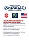 ABAT UPDATED EXAMS COMPREHENSIVE QUESTIONS AND ANSWERS SURE