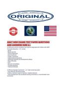ABAT NEW EXAMS TEST PAPER QUESTIONS AND ANSWERS SURE