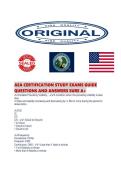 AEA CERTIFICATION STUDY EXAMS GUIDE QUESTIONS AND ANSWERS SURE 