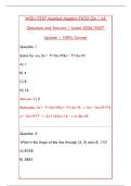 WGU C957 APPLIED ALGEBRA &ndash; NEWEST 2026 OA EXAM TEST BANK &lpar;200&plus; Q&A WITH RATIONALES&rpar;