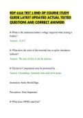 EDF 6225 TEST 2 END OF COURSE STUDY&NewLine;GUIDE LATEST UPDATED ACTUAL TESTED&NewLine;QUESTIONS AND CORRECT ANSWERS