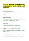 EDF 6225 TEST 2 FINAL COMPREHENSIVE&NewLine;ASSESSMENT TEST PAPER QUESTIONS AND&NewLine;SOLUTIONS&NewLine;