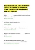 EDF6226 EXAM 1 EDF 6226 STUDY GUIDE&NewLine;CERTIFICATION EVALUATION EXAMS&NewLine;COMPLETE QUESTIONS AND ANSWERS&NewLine;PRACTICE SOLUTION