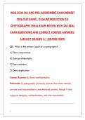 WGU D334 INTRODUCTION TO CRYPTOGRAPHY &ndash; NEWEST 2026 OA EXAM TEST BANK &lpar;250&plus; Q&A WITH RATIONALES&rpar;