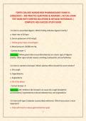 FORTIS COLLEGE NUR100 HESI PHARMACOLOGY EXAM V1 &NewLine;&lpar;2026&sol;2027&rpar; &ndash; 300 PRACTICE QUESTIONS & ANSWERS &vert; ACTUAL EXAM &NewLine;TEST BANK WITH VERIFIED SOLUTIONS & DETAILED RATIONALES &vert; &NewLine;COMPLETE HESI SUCCESS STUDY GUIDE 