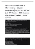 WGU D398 INTRODUCTION TO PHARMACOLOGY &ndash; NEWEST 2026 OA EXAM TEST BANK &lpar;200&plus; Q&A WITH RATIONALES&rpar;