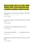 EDF6226 EXAM 1 EDF 6226 STUDY GUIDE&NewLine;REVIEW SHEET TESTED QUESTIONS AND&NewLine;ACCURATE ANSWERS ALREADY PASSED