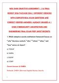 WGU D488 SECURITY ARCHITECTURE &ndash; NEWEST 2026 OA EXAM TEST BANK &lpar;200&plus; Q&A WITH RATIONALES&rpar;