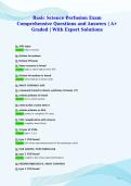 Basic Science Perfusion Exam&NewLine;Comprehensive Questions and Answers &vert; A&plus;&NewLine;Graded &vert; With Expert Solutions