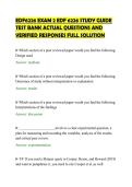 EDF6226 EXAM 2 EDF 6226 STUDY GUIDE&NewLine;TEST BANK ACTUAL QUESTIONS AND&NewLine;VERIFIED RESPONSES FULL SOLUTION&NewLine;
