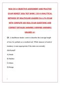 WGU D514 ANALYTICAL METHODS OF HEALTHCARE LEADERSHIP &ndash; NEWEST 2026 OA & PA EXAM TEST BANK &lpar;200&plus; Q&A WITH RATIONALES&rpar;