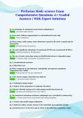 Perfusion Basic science Exam&NewLine;Comprehensive Questions A&plus; Graded&NewLine;Answers &vert; With Expert Solutions