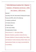 WGU D560 INTERNAL AUDITING I &ndash; NEWEST 2026 OA EXAM TEST BANK &lpar;200&plus; Q&A WITH RATIONALES&rpar;