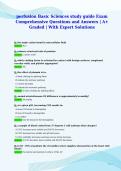 perfusion Basic Sciences study guide Exam&NewLine;Comprehensive Questions and Answers &vert; A&plus;&NewLine;Graded &vert; With Expert Solutions