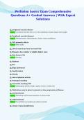 Perfusion basics Exam Comprehensive&NewLine;Questions A&plus; Graded Answers &vert; With Expert&NewLine;Solutions