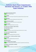 Perfusion Basics Exam Comprehensive&NewLine;Questions and Answers &vert; A&plus; Graded &vert; With&NewLine;Expert Solutions