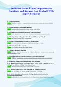 Perfusion Basics Exam Comprehensive&NewLine;Questions and Answers &vert; A&plus; Graded &vert; With&NewLine;Expert Solutions