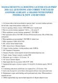 MASSACHUSETTS 2A HOISTING LICENSE EXAM PREP&NewLine;2026 ALL QUESTIONS AND CORRECT DETAILED&NewLine;ANSWERS ALREADY A GRADED WITH EXPERT&NewLine;FEEDBACK &vert;NEW AND REVISED&NewLine;