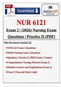 NUR 6121 Exam 2 &vert; &lpar;2026&rpar; Advanced Practice Nursing II Questions & Answers &vert; William Paterson University &ndash; Complete A&plus; Study Guide &lpar;PDF&rpar;