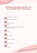 2025 ODS Exam prep &vert; Questions with 100&percnt; Correct&NewLine;Answers 2025&sol;2026 UPDATE &vert; Verified Solutions