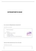 OSTEOARTHRITIS AND THE PRINCIPLES OF JOINT REPLACEMENT QUESTIONS AND VERIFIED ANSWERS