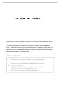INTRODUCTION TO OSTEOARTHRITIS QUESTIONS AND VERIFIED ANSWERS