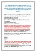 LIVE FIRE INSTRUCTOR CERTIFICATION ACTUAL&NewLine;EXAM PREP 2026 ALL QUESTIONS AND CORRECT&NewLine;DETAILED ANSWERS WITH RATIONALES ALREADY&NewLine;A GRADED WITH EXPERT FEEDBACK &vert;NEW AND&NewLine;REVISED