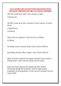 CH&period;15 NEURO-ADVANCED PATHO QUESTIONS WITH DETAILED VERIFIED AND 100&percnt; ACCURATE ANSWERS