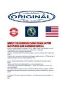 NMNC 1110 COMPREHENSIVE EXAM LATEST QUESTIONS AND ANSWERS SURE