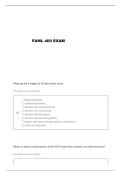 FAML 400 EXAM 1 BYUI QUESTIONS AND VERIFIED ANSWERS