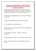 ADVANCED PATHOPHYSIOLOGY - EXAM 4 &lpar;NEURO&rpar; QUESTIONS WITH DETAILED VERIFIED AND 100&percnt; ACCURATE ANSWERS
