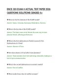 ENCE 325 EXAM 4 ACTUAL TEST PAPER 2026&NewLine;QUESTIONS SOLUTIONS GRADED A&plus;