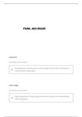 FAML 400 EXAM II QUESTIONS AND VERIFIED ANSWERS